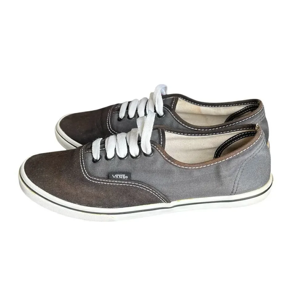 VANS two tone gray Old Skool SK8 Woman’s mock laceup slip on sneakers size 7.5